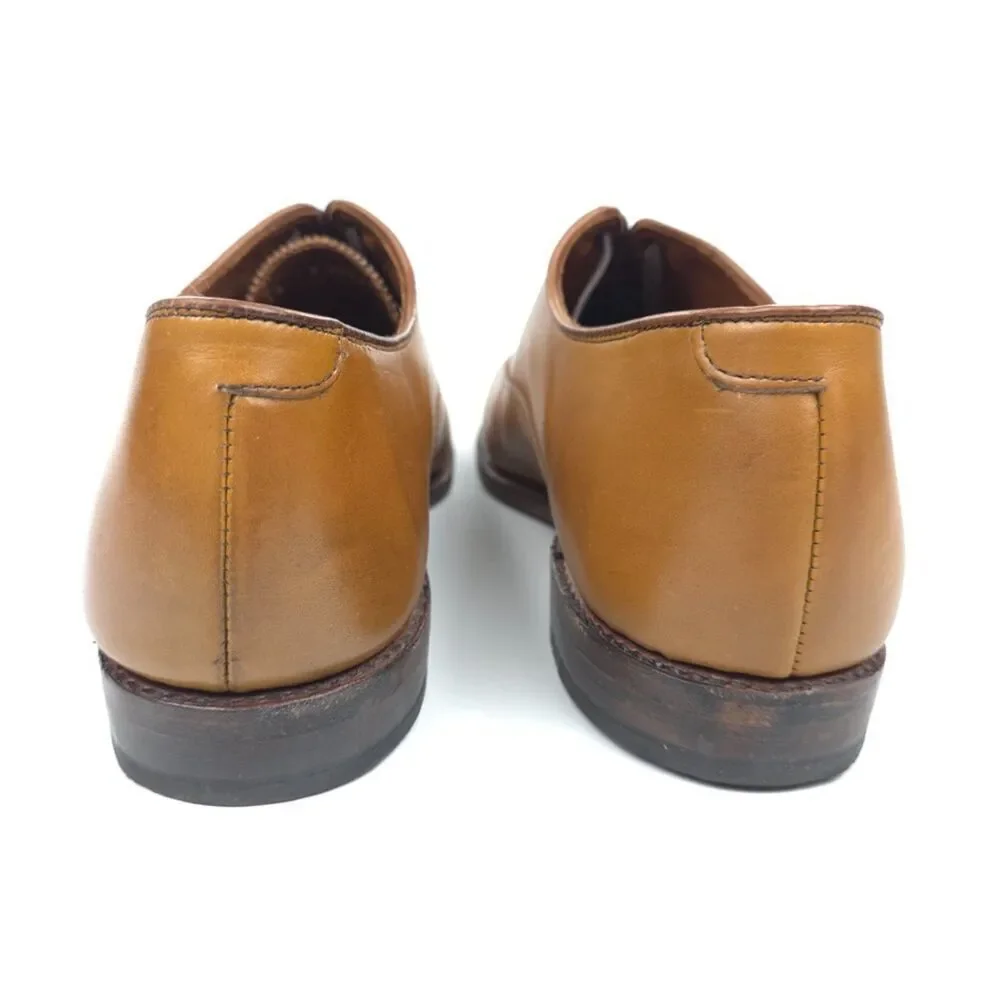 ALLEN EDMONDS Carlyle Plain-toe Oxford Dress Shoe Walnut Brown Leather Old Money